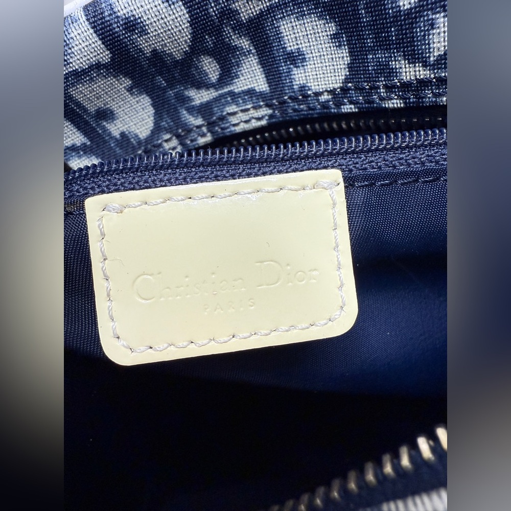 DIOR-BO D 0094 Navy Trotter Crossbody Bag Navy Strap - Picture 15 of 16